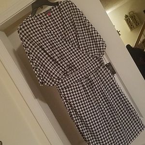 NWT Vince Camuto Houndstooth Wrap Dress
